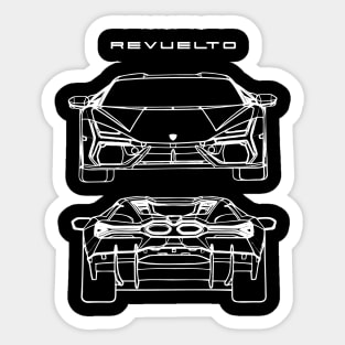 Lamborghini Revuelto Blueprint Sticker